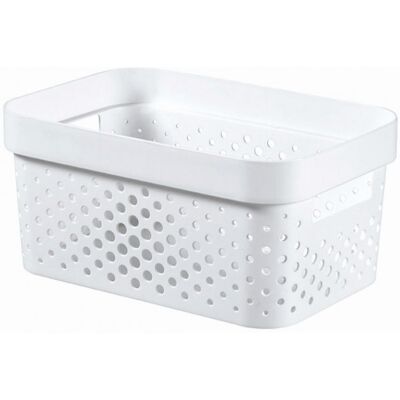 Curver INFINITY 4,5L Bac de rangement 26 x 18 x 12 cm, blanc 04747-040 - Publicité Curver INFINITY 4,5L Bac de rangement 26 x 18 x 12 cm, blanc 04747-040 - Publicité