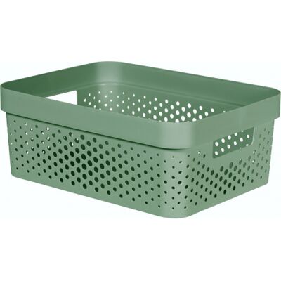Curver INFINITY 11L Bac de rangement 36 x 27 x 14 cm, vert 04750-S86 - Publicité Curver INFINITY 11L Bac de rangement 36 x 27 x 14 cm, vert 04750-S86 - Publicité
