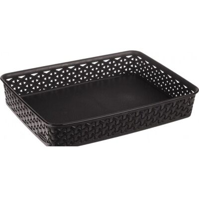 Curver MY STYLE A4 Paniere de bureau 35,8 x 26,2 x 6 cm 5,5L marron foncé 00095-210 - Publicité Curver MY STYLE A4 Paniere de bureau 35,8 x 26,2 x 6 cm 5,5L marron foncé 00095-210 - Publicité
