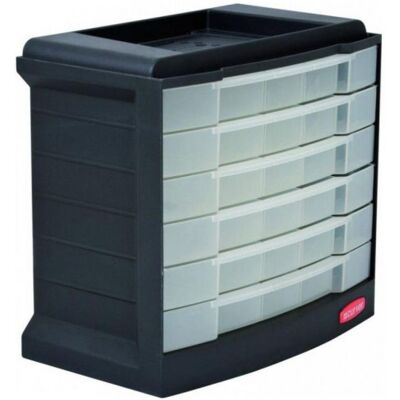 Curver Organiseur a 6 tiroirs 27 x 29 x 17 cm gris 07752-498 - Publicité Curver Organiseur a 6 tiroirs 27 x 29 x 17 cm gris 07752-498 - Publicité