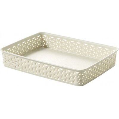 Curver MY STYLE A4 Paniere de bureau 35,8 x 26,2 x 6 cm 5,5L creme 00095-885 - Publicité Curver MY STYLE A4 Paniere de bureau 35,8 x 26,2 x 6 cm 5,5L creme 00095-885 - Publicité