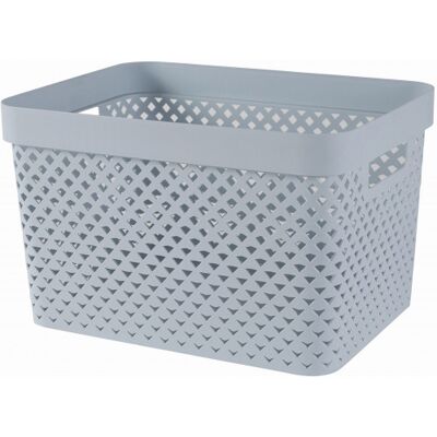 Curver PURE 17L Panier de rangement 35,5 x 26,2 x 21,9 cm, bleu 01420-126 - Publicité Curver PURE 17L Panier de rangement 35,5 x 26,2 x 21,9 cm, bleu 01420-126 - Publicité