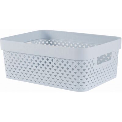 Curver PURE 11L Panier de rangement 35,6 x 26,6 x 13,6 cm, bleu 01421-126 - Publicité Curver PURE 11L Panier de rangement 35,6 x 26,6 x 13,6 cm, bleu 01421-126 - Publicité