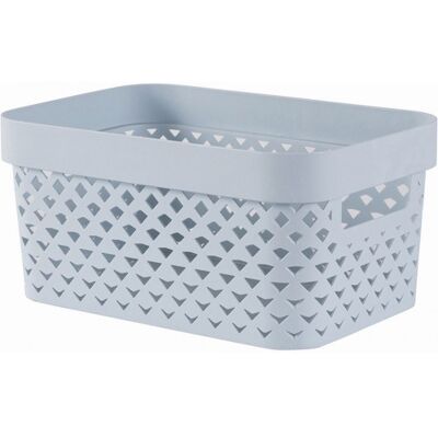 Curver PURE 4,5L Panier de rangement 26 x 17,5 x 12,3 cm, bleu 01422-126 - Publicité Curver PURE 4,5L Panier de rangement 26 x 17,5 x 12,3 cm, bleu 01422-126 - Publicité