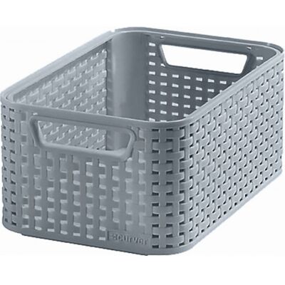 Curver STYLE S Boite de rangement 28,5 x 13 x 19,4 cm gris 03614-099 - Publicité Curver STYLE S Boite de rangement 28,5 x 13 x 19,4 cm gris 03614-099 - Publicité