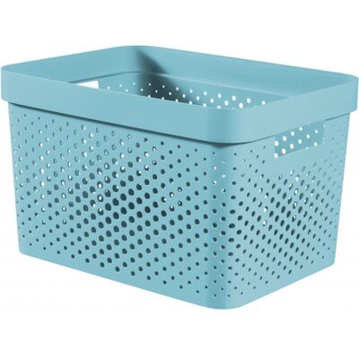 Curver INFINITY 17L Bac de rangement 36 x 27 x 22 cm, bleu 04740-W19 - Publicité Curver INFINITY 17L Bac de rangement 36 x 27 x 22 cm, bleu 04740-W19 - Publicité