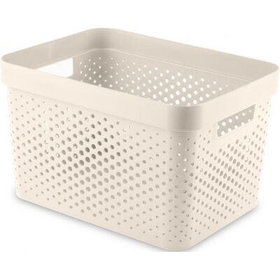 Curver INFINITY 17L Bac de rangement 36 x 27 x 22 cm, crémeux 04740-X64 - Publicité Curver INFINITY 17L Bac de rangement 36 x 27 x 22 cm, crémeux 04740-X64 - Publicité
