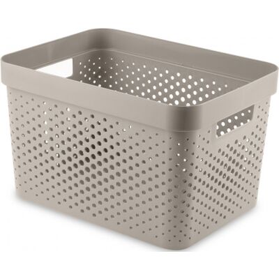 Curver INFINITY 17L Bac de rangement 36 x 27 x 22 cm, beige 04740-X67 - Publicité Curver INFINITY 17L Bac de rangement 36 x 27 x 22 cm, beige 04740-X67 - Publicité