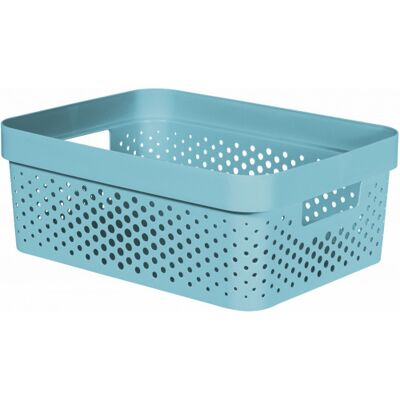Curver INFINITY 11L Bac de rangement 36 x 27 x 14 cm, bleu 04750-W19 - Publicité Curver INFINITY 11L Bac de rangement 36 x 27 x 14 cm, bleu 04750-W19 - Publicité