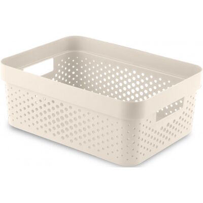Curver INFINITY 11L Bac de rangement 36 x 27 x 14 cm, crémeux 04750-X64 - Publicité Curver INFINITY 11L Bac de rangement 36 x 27 x 14 cm, crémeux 04750-X64 - Publicité