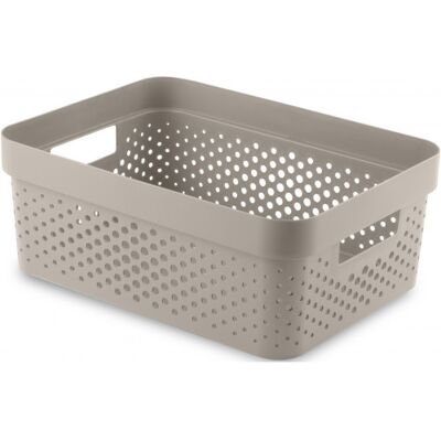 Curver INFINITY 11L Bac de rangement 36 x 27 x 14 cm, beige 04750-X67 - Publicité Curver INFINITY 11L Bac de rangement 36 x 27 x 14 cm, beige 04750-X67 - Publicité