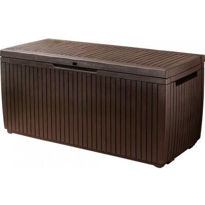 KETER SPRINGWOOD 305L Coffre de rangement 123 x 53,5 x 57 cm, marron 17202378 - Publicité KETER SPRINGWOOD 305L Coffre de rangement 123 x 53,5 x 57 cm, marron 17202378 - Publicité