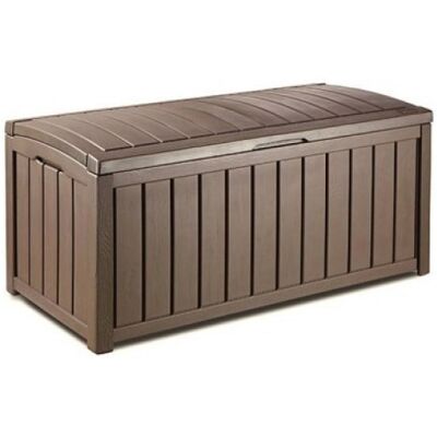 KETER GLENWOOD 390L Coffre de rangement 128 x 65 x 61 cm, marron 17193522 - Publicité KETER GLENWOOD 390L Coffre de rangement 128 x 65 x 61 cm, marron 17193522 - Publicité