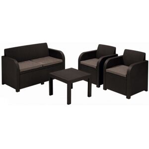 ALLIBERT GEORGIA Ensemble de salon, marron/gris-beige 17199879 - Publicité ALLIBERT GEORGIA Ensemble de salon, marron/gris-beige 17199879 - Publicité