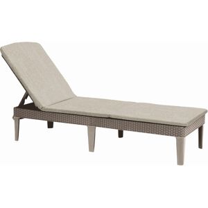 ALLIBERT JAIPUR Chaise longue avec coussin, 187,5 x 58,2 x 29 cm, beige 17207188 - Publicité