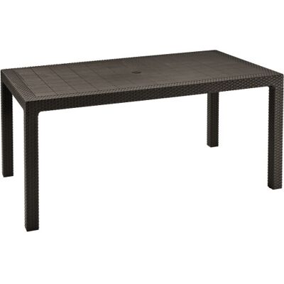 KETER MELODY Table de jardin, 160,5 x 94,5 x 74,5 cm, marron 17190205 - Publicité KETER MELODY Table de jardin, 160,5 x 94,5 x 74,5 cm, marron 17190205 - Publicité