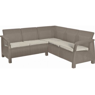 KETER CORFU RELAX Canapé de jardin, 190 x 190 x 79 cm, cappuccino/beige 17208435 - Publicité KETER CORFU RELAX Canapé de jardin, 190 x 190 x 79 cm, cappuccino/beige 17208435 - Publicité