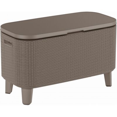 KETER BEVY BAR Table multifonction en rotin, 83,5 x 40 x 50-74 cm, cappuccino 17209510 - Publicité KETER BEVY BAR Table multifonction en rotin, 83,5 x 40 x 50-74 cm, cappuccino 17209510 - Publicité