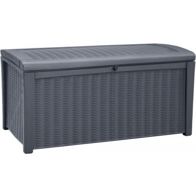 KETER BORNEO 416L Coffre de rangement 129,5 x 70 x 62,5 cm, anthracite 17197731 - Publicité KETER BORNEO 416L Coffre de rangement 129,5 x 70 x 62,5 cm, anthracite 17197731 - Publicité