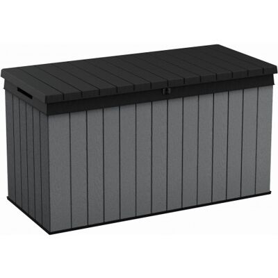 KETER DARWIN 570L Coffre de rangement 142,5 x 65,3 x 78,2 cm, gris 17211696 - Publicité KETER DARWIN 570L Coffre de rangement 142,5 x 65,3 x 78,2 cm, gris 17211696 - Publicité
