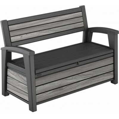 KETER DECO GARDEN BENCH 227L Banc de rangement, 133 x 61 x 89 cm, gris 17213853 - Publicité KETER DECO GARDEN BENCH 227L Banc de rangement, 133 x 61 x 89 cm, gris 17213853 - Publicité