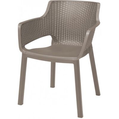 KETER EVA Chaise de jardin, 57,7 x 62,5 x 79 cm, cappuccino 17210109 - Publicité KETER EVA Chaise de jardin, 57,7 x 62,5 x 79 cm, cappuccino 17210109 - Publicité