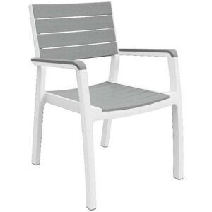 KETER HARMONY Fauteuil, 59 x 60 x 86 cm, blanc/gris 17201284