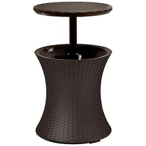 KETER COOL BAR ROTIN Table de cocktail, marron 17194548