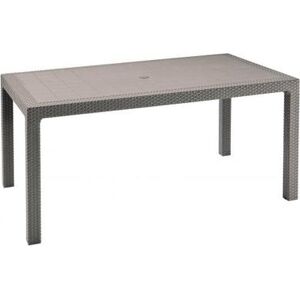 KETER MELODY Table de jardin, 160,5 x 94,5 x 74,5 cm, cappuccino 17190205