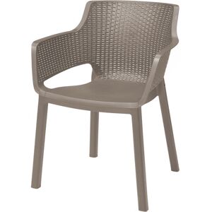 KETER EVA Chaise de jardin, 57,7 x 62,5 x 79 cm, cappuccino 17210109