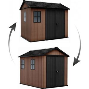 KETER NEWTON PLUS WIDE 9 x 7,5 Abri de jardin, 230 x 287 x 246 cm, marron 17212879 - Publicité KETER NEWTON PLUS WIDE 9 x 7,5 Abri de jardin, 230 x 287 x 246 cm, marron 17212879 - Publicité