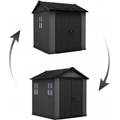 KETER - Newton Plus Wide - 230x224x246 cm - Gris - Publicité KETER - Newton Plus Wide - 230x224x246 cm - Gris - Publicité