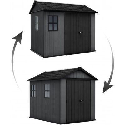 KETER Newton Plus 9x7,5 Abri de jardin - Panneaux en résine UV protection - Publicité KETER Newton Plus 9x7,5 Abri de jardin - Panneaux en résine UV protection - Publicité