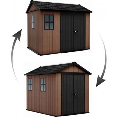 KETER NEWTON PLUS WIDE 9 x 7,5 Abri de jardin, 230 x 287 x 246 cm, marron 17212879 - Publicité KETER NEWTON PLUS WIDE 9 x 7,5 Abri de jardin, 230 x 287 x 246 cm, marron 17212879 - Publicité