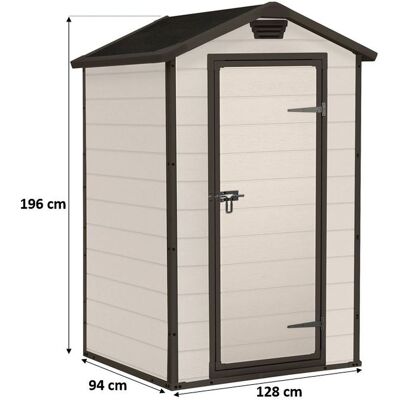 KETER MANOR 4 x 3 Abri de jardin, 128 x