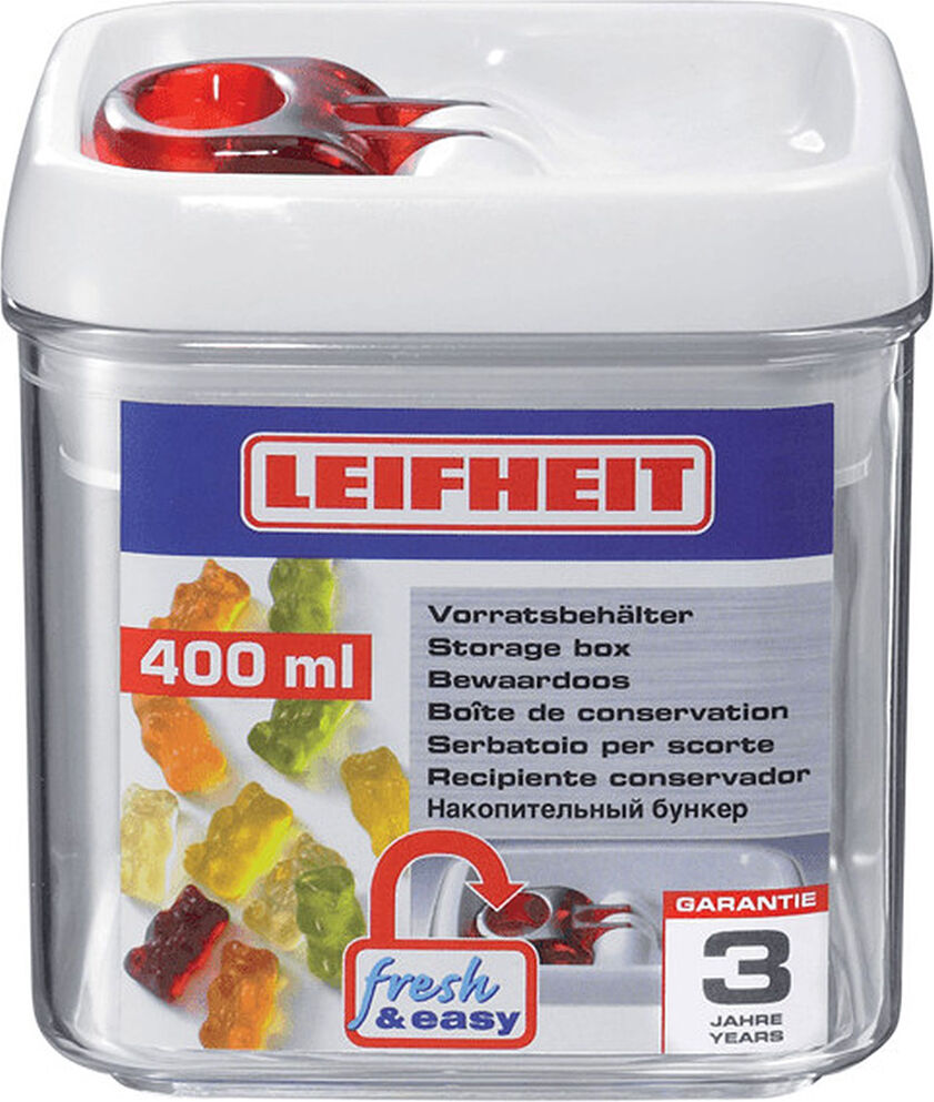 LEIFHEIT Fresh &amp; Easy Boîte de conservation carrée 400 ml 31207