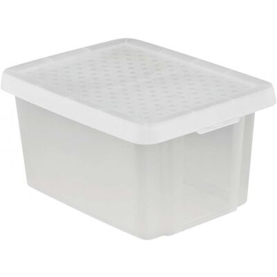 Curver - Conteneur Transparent Essentials 16l - Boîte de rangement - Publicité Curver - Conteneur Transparent Essentials 16l - Boîte de rangement - Publicité