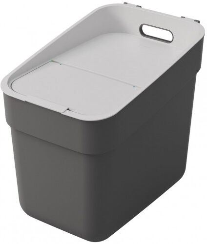 Curver READY TO COLLECT 20L Poubelle, gris foncé 02102-229