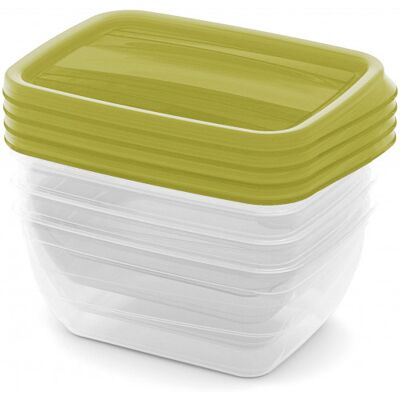 Curver VEDO 4x0,75L boîtes, 16x12x7cm, vert 03508-313 - Publicité Curver VEDO 4x0,75L boîtes, 16x12x7cm, vert 03508-313 - Publicité