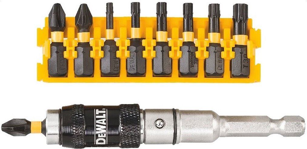 DeWALT DT70578T Jeu de 10 porte-embouts pliables avec embouts Extreme Impact Torsion