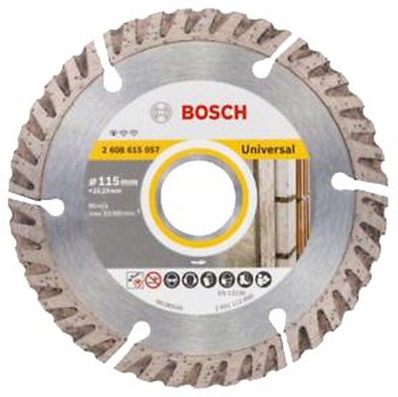 Bosch Disque diamant standard de coupe Universal 115 × 22,23 2608615057