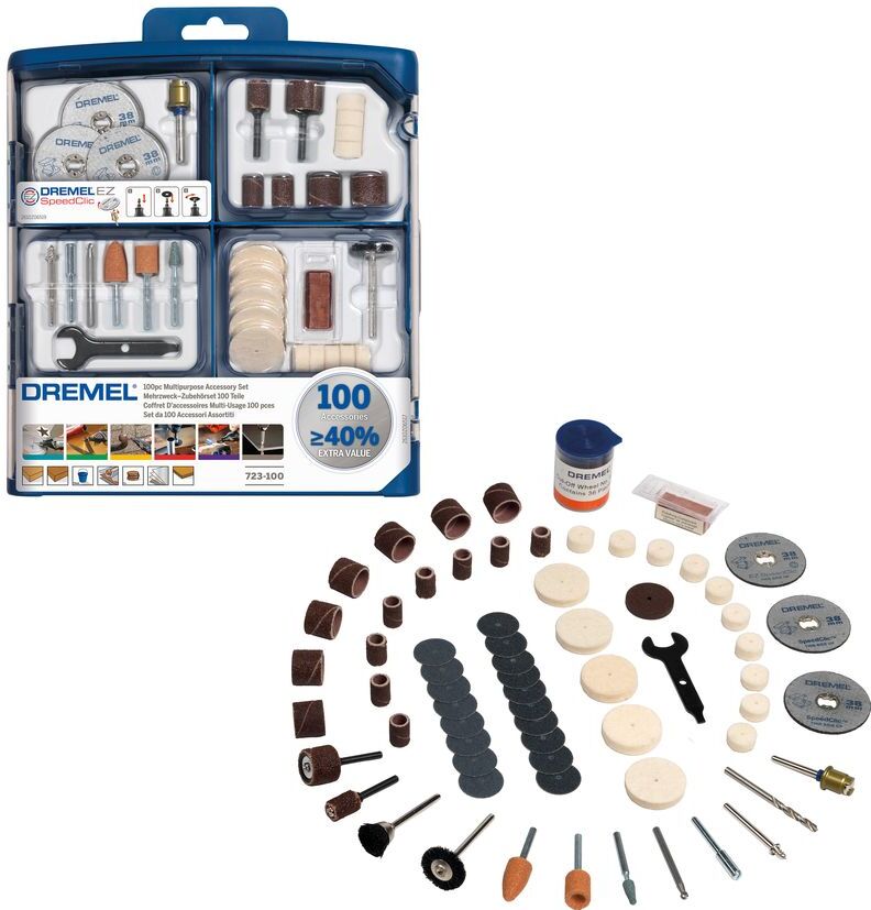 Dremel Coffret de 100 accessoires multi-usage (723) 2615S723JA