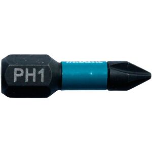 Makita B-63600 Embouts Impact Black 25 mm PH1, Hexa 1/4&#039;&#039;