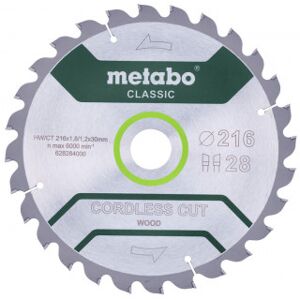 Metabo Coupe Bois Sans Fil - Lame Circulaire 28T - Publicité Metabo Coupe Bois Sans Fil - Lame Circulaire 28T - Publicité