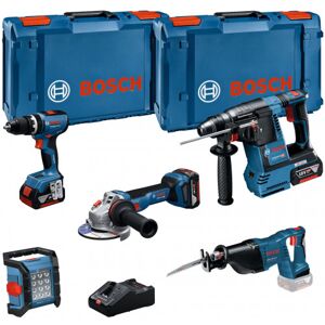 Bosch GSB+GBH+GWS+GSA+GL+3×5+GAL PROFESSIONAL Set de 5 outils 18 V 0615A5007S - Publicité Bosch GSB+GBH+GWS+GSA+GL+3×5+GAL PROFESSIONAL Set de 5 outils 18 V 0615A5007S - Publicité
