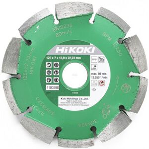 HiKOKI 4100298 Disque diamanté de rainurage et fraisage 125x22,2x7mm, double rangée - Publicité HiKOKI 4100298 Disque diamanté de rainurage et fraisage 125x22,2x7mm, double rangée - Publicité