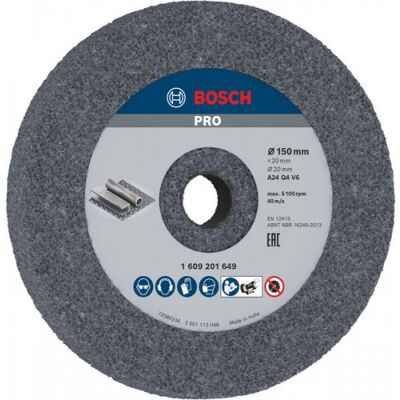 Bosch Meule assiette PRO Metal, 150 x 20 x 20 mm, G24 1609201649 - Publicité Bosch Meule assiette PRO Metal, 150 x 20 x 20 mm, G24 1609201649 - Publicité