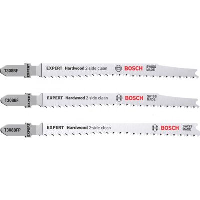 Bosch Modèle T308BF/BFP - Lames de scie pour bois dur - 3 pièces - Publicité Bosch Modèle T308BF/BFP - Lames de scie pour bois dur - 3 pièces - Publicité