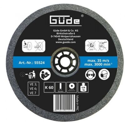 Güde Modèle - Grain 60 - Roue abrasive 125mm - Publicité Güde Modèle - Grain 60 - Roue abrasive 125mm - Publicité