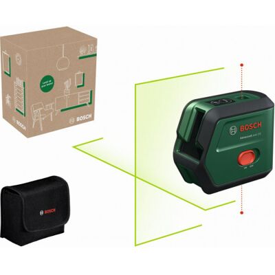 Bosch AdvancedLevel 2G Basic Laser lignes avec fonction point d’aplomb 0603663GZ0 - Publicité Bosch AdvancedLevel 2G Basic Laser lignes avec fonction point d’aplomb 0603663GZ0 - Publicité